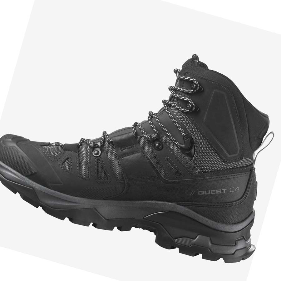 Salomon QUEST 4 GORE-TEX Erkek Yürüyüş Ayakkabısı Gri Siyah | TR 3562BEX